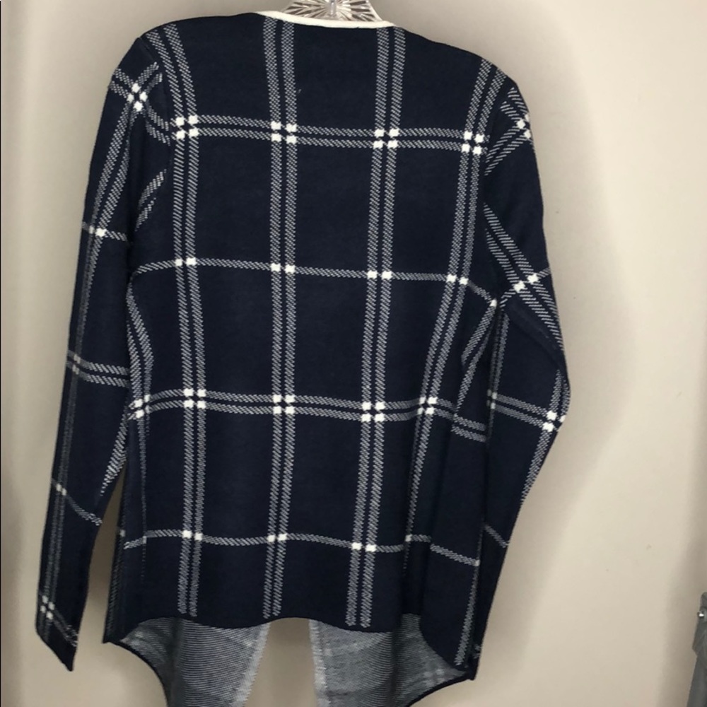 Blue & White checkered jacket / Cardigan - Picture 5 of 5